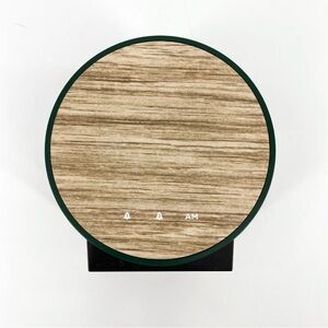 Capello alarm clock Wood Tone Minimalist Look USB Port Wall Charger & Batteries